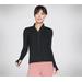 Skechers Women's GO WALK Mesh Jacket Top | Size Medium | Black | Nylon/Spandex