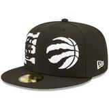 Men's New Era Black/White Toronto Raptors 2022 NBA Draft 59FIFTY Fitted Hat