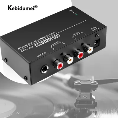 KeRestoQuebec Umei-Préamplificateur Phono Ultra-Compact avec Interfaces TRS Rca 1/4 pouces PP400