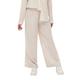 ONLY Damen Elegante Business Leinen Hose | Anzug Stoff Pants | High Waist Wide Leg Trousers ONLTOKYO, Farben:Sand, Größe:M / 32L, Z-Länge:L32