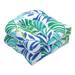 Islamorada Blue/Green Wicker Seat Cushion (Set of 2) - 19 X 19 X 5