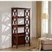 67" Bookshelf with 4 Tier, Sturdy Solid Frame