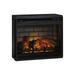 23.75 Inch Metal Fireplace Inset with 7 Level Temperature Setting - Black - 20.13 H x 23.75 W x 8.75 L Inches