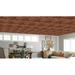 Dundee Deco Falkirk Perth 2 ft. x 2 ft. Glue Up PVC Ceiling Tile PVC, Copper in Brown | 0.02 H x 24 W x 24 D in | Wayfair PRWF-N101AC-25