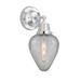 Breakwater Bay Caernarfon 1 - Light Dimmable Armed Sconce Glass/Metal in Gray | 14.5 H x 6.5 W x 8.25 D in | Wayfair