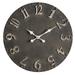 Williston Forge Alori 23.6" Wall Clock Wood/Metal in Brown | 23.6 H x 23.6 W x 2 D in | Wayfair DB54FA34F05541A2B8D8D5C4B392CC61