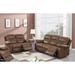 Red Barrel Studio® 2 Piece Faux Leather Reclining Living Room Set Faux Leather in Blue | 39 H x 84 W x 39 D in | Wayfair Living Room Sets