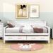 Gracie Oaks Twin Size 2 Drawers Wooden Daybed Wood in White | 36 H x 41.4 W x 80.6 D in | Wayfair 5886B14E74DA464F91F67939296F895E