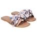 Women's Cuce Detroit Lions Tan Bow Sandals