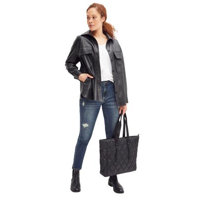 Plus Size Women's Quilted Tote Bag by ellos in Black