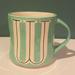 Anthropologie Dining | Anthropologie Hand Painted Aqua Green Colorway Monogram "W" Initial Coffee Mug | Color: Green | Size: Os