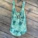 Free People Tops | Free People Anthropologie Tie Dye Crochet Sleeveless Top | Color: Green | Size: M