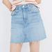 Madewell Skirts | Madewell Rigid Denim A-Line Mini Skirt In Lovell Wash | Color: Blue | Size: 12