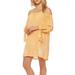 Jessica Simpson Swim | Jessica Simpson Tangerine Orange Off The Shoulder Swimsuit Cover Up M | Color: Orange/White | Size: M