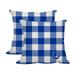 Indianapolis Colts 2-Pack Buffalo Check Plaid Outdoor Pillow Set