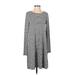 Gap Casual Dress - Shift: Gray Print Dresses - Women's Size Small