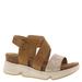 Sofft Charday Wedge Sandal - Womens 9 Tan Sandal Medium