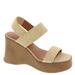 Lucky Brand Delukah Platform Sandal - Womens 7.5 Tan Sandal Medium