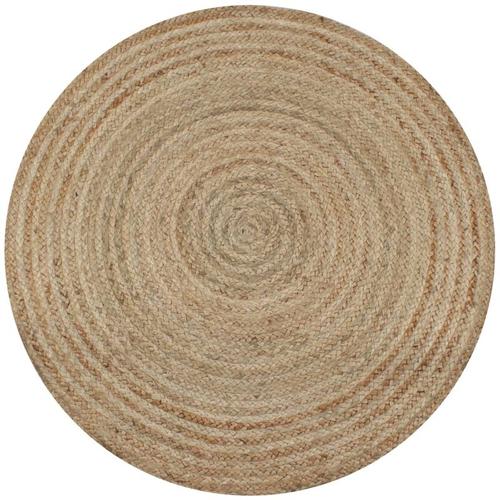 Vidaxl - Teppich Jute Geflochten 120 cm Rund