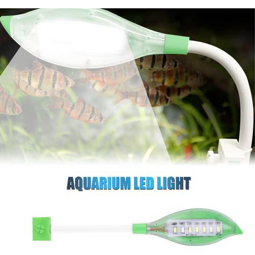 Aquarium-Licht Kleines LED-Clip-Licht fur Aquarium USB-Blattform LED-Licht fur Aquarium Weiß Blau