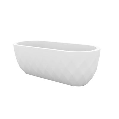 Vondom »VASO« Jardinera Outdoor Pflanzengefäß 14x33 cm / White / Lackiert Hochglanz