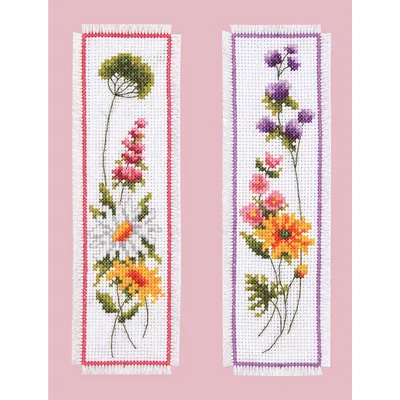 Lesezeichen Wiesenblumen, 2er-Set