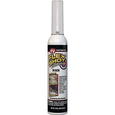 FLEX SHOT 8 Oz. Adhesive Rubber Sealant, Black - 1 Each