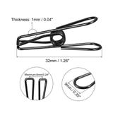 Tablecloth Clips, Carbon Steel Clamps for Fixing Table Cloth, 25 Pcs