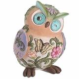 Roman 83381 - 6"H OWL FIGURE COLORFUL (12932) Home Decor Animal Figurines