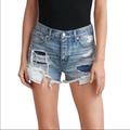 American Eagle Outfitters Shorts | American Eagle Outfitters Vintage Distressed Hi-Rise Festival Shorts | Color: Blue | Size: 4
