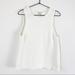 J. Crew Tops | J Crew Factory Cotton Sleeveless Knit Tank | Color: Cream/White | Size: M