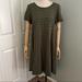 Lularoe Dresses | Lularoe Heather Green And Green Striped Carly Pocket High Low Dress Size Xs | Color: Green | Size: Xs