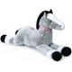 SNOWOLF Giant Plush Toy Horse Big Stuffed Animal Toy Pony Unicorn Plush Doll Gifts for Kids, Valentines, Christmas(Grey,90cm/35.4in)