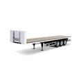 Carson Fahrzeug 500907650 3-Axle Flatbed Trailer III Steel RC Truck, Semi-Preciprocator, Scale 1:14, Tuning Parts, Accessories, Model Building, Made in Germany, Multicoloured