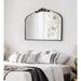 Fleur De Lis Living Anglo Arendahl Traditional Accent Mirror Metal in White/Black | 29 H x 36 W x 1.5 D in | Wayfair