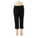 ZX Active Pants - High Rise Straight Leg Cropped: Black Activewear - Women's Size Medium