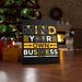 Trinx Inspirational Quote Canvas Mind Your Own Business Wall Art Motivational Motto Inspiring Posters Prints Artwork Decor Ready To Hang Canvas | Wayfair
