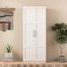 Loon Peak® Centhia High Armoire Wood in White | 71 H x 16 D in | Wayfair 1CE7A5E202A84314B0EF050863BDC0D9