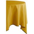 Vent Du Sud - Nappe en coton teint lavé - curry - 160 x 160 cm