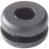 Hellermanntyton - HV1301-PVC-BK-M1 Kabeldurchführung Klemm-Ø (max.) 8 mm Plattenstärke (max.) 1 mm p