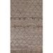 Trellis Contemporary Moroccan Area Rug Hand-knotted Wool Carpet - 5'0" x 8'0"