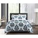 Chic Home Jazlyn Large Scale Floral Medallion Pattern Print Duvet Set