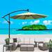 10FT Outdoor Patio Sun Shade Umbrella with Solar Powered LED Light