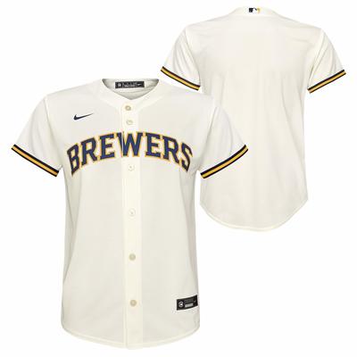 Milwaukee Brewers Nike Offizielles Replica Heimtrikot - Jugend Image
