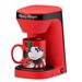 Disney Mickey Mouse Coffee Maker Plastic in Red | 10.04 H x 6.38 W x 8.94 D in | Wayfair DCM-123CN