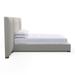 Tandem Arbor Prospect Extended Panel Upholstered Bed Linen in Gray | 52 H x 159.5 W x 88.5 D in | Wayfair 111-11-KNG-23-ST-KL-SS-WE