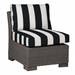 Summer Classics Club Patio Lounge Chair w/ Cushions Metal/Wicker/Rattan in Black | 29.5 H x 26.5 W x 34 D in | Wayfair 36212+C586H440W440