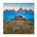 Stupell Industries Countryside Farm Pasture Barn Bold Blue Sunset 12.0 H x 12.0 W x 1.5 D in green/blue/white/brownCanvas in Wall Plaque | Wayfair