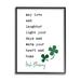 Stupell Industries Heart & Home Touching Irish Blessing Clover Motif XXL Stretched Canvas Wall Art By Mollie B. in Brown | Wayfair am-512_fr_24x30