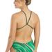 Nike Swim | New Nike Women's Hydrastrong Sky Stripe Cut Out Tank One Piece Swimsuit 28/2 | Color: Green | Size: 28/2